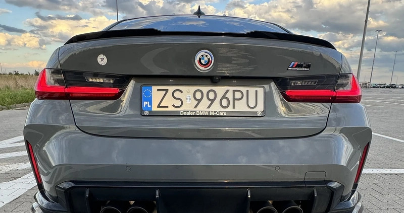 BMW M3 cena 399000 przebieg: 43500, rok produkcji 2022 z Szczecin małe 497